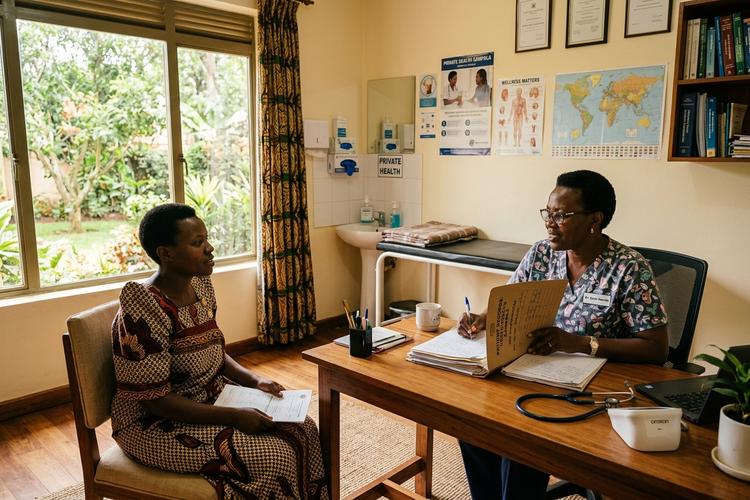 Consultation desk at Integrative Health Uganda